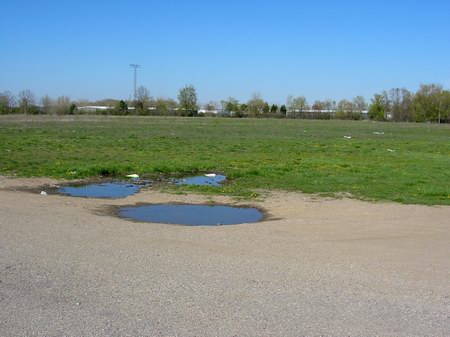 Waterford Drive-In Theatre - Now An Empty Lot - Photo From Water Winter Wonderland